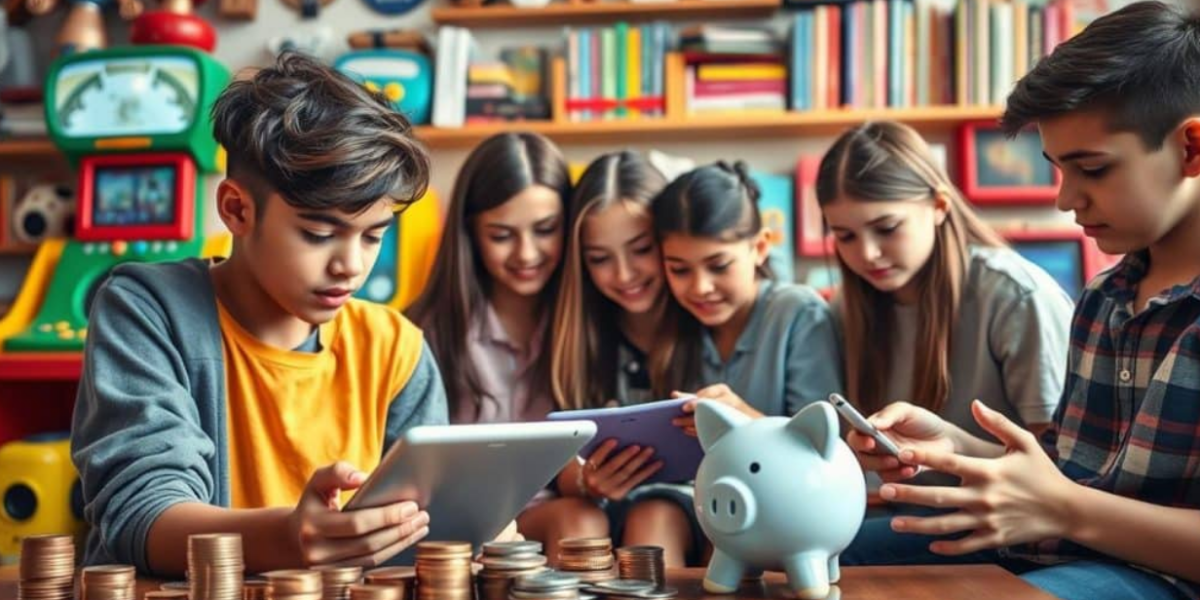 enfants qui font des exercices sur le budget